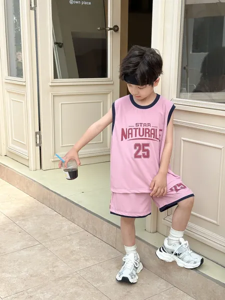 Design Star Nature 25 Basketball Jersey Set Navy Blue - 25