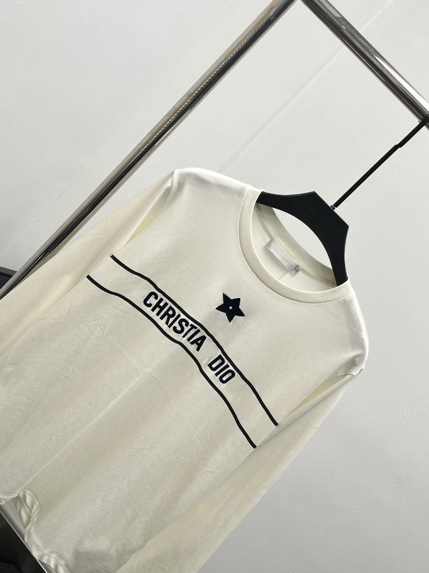Dior Christia Dio Star Long-Sleeve T-Shirt White - 8