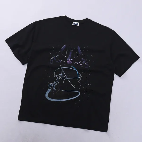 Design Graphic Print Black T-Shirt - 1