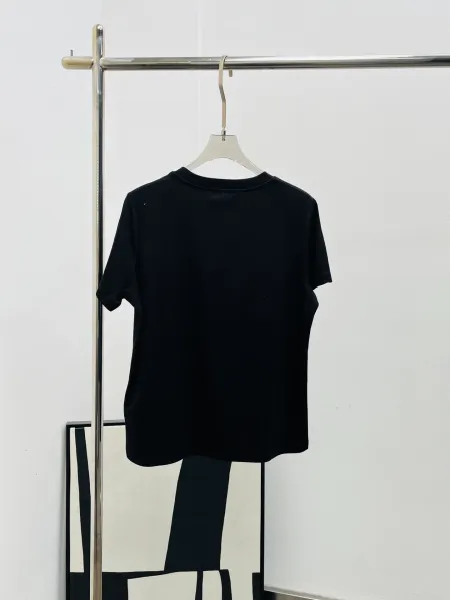 Miu Miu Embellished Logo White T-Shirt - 4