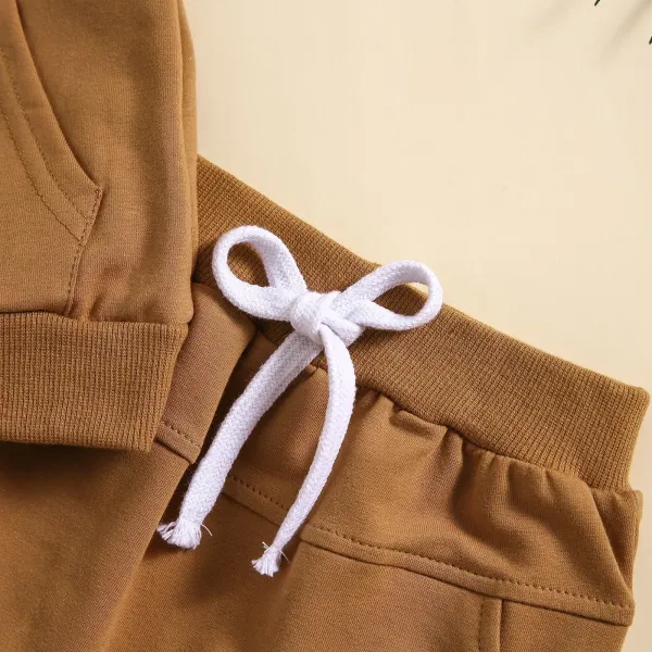 Design Beige Pocket Front Top and Drawstring Shorts Set - 49