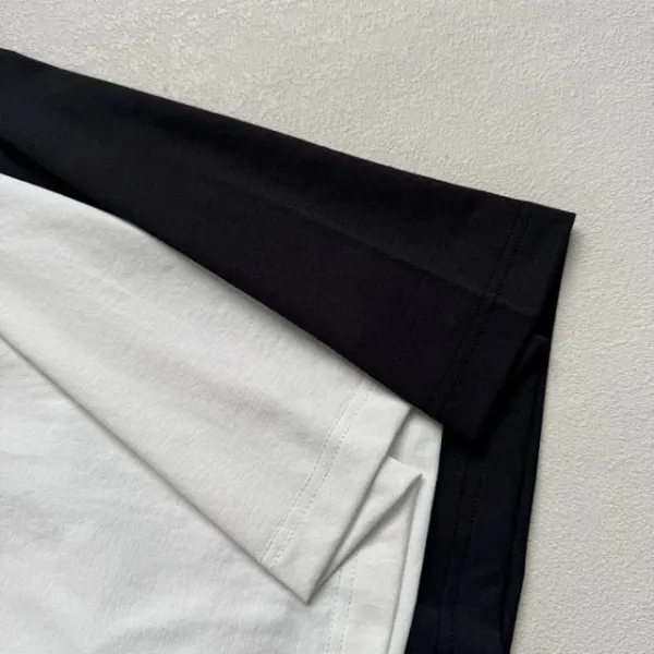 Design Goldwin Minimal Logo Cropped T-Shirt White and Black T-Shirts - 21