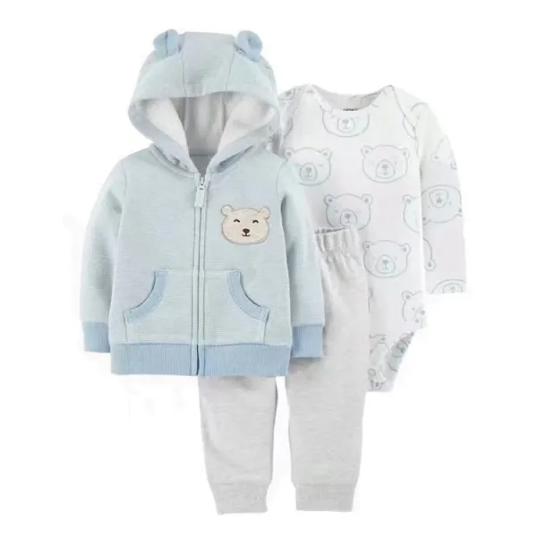 Design Carter's Tiny Ranger Explorer Set Burgundy / White / Denim Blue Baby Clothing Set Sets - 35