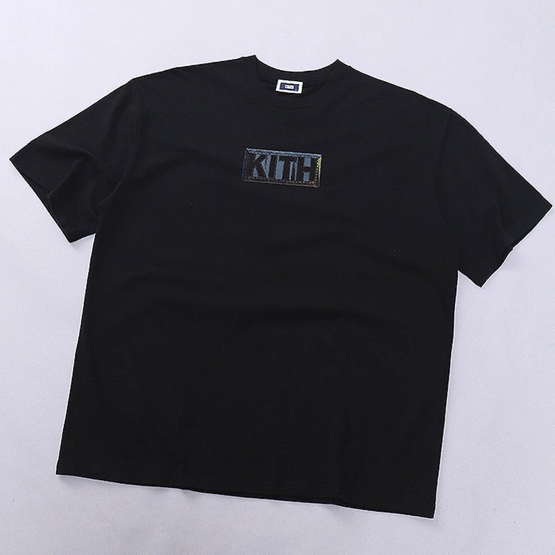 Design Cityscape Figure Print Black T-Shirt - 19