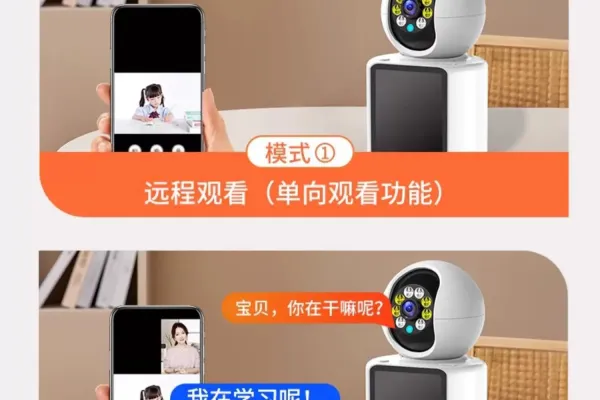 Design Smart Baby Monitor with 360° Pan-Tilt Camera and Touchscreen Display White Electronics - 15