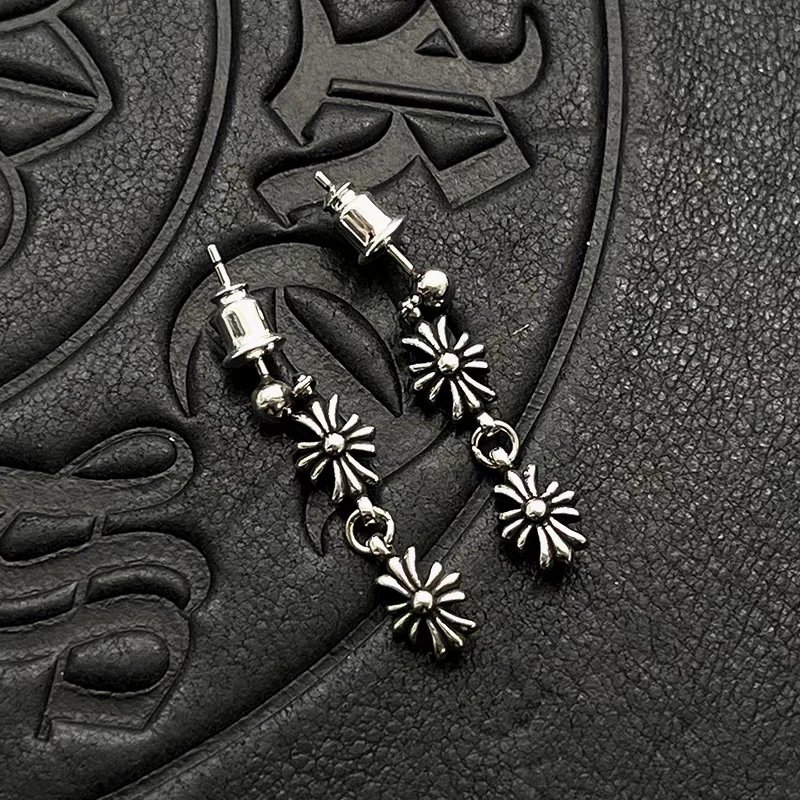 Chrome Hearts Maltese Cross Stud Earrings Gold - 8