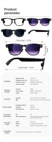Design Smart Polarized Sunglasses with Interchangeable Lenses Eyewear - 20