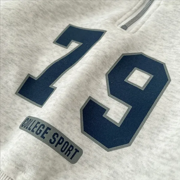 Design College Sport 79 Half-Zip Hoodie Set Gray - 8