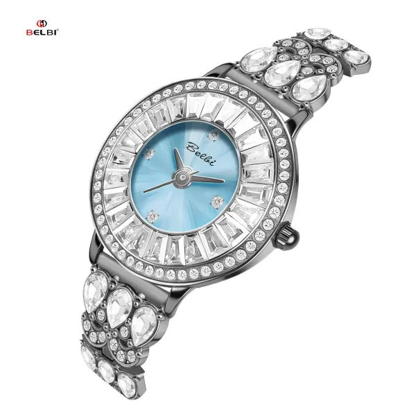 Design Belbi Crystal-Embellished Gold-Tone Quartz Watch Watches - 17