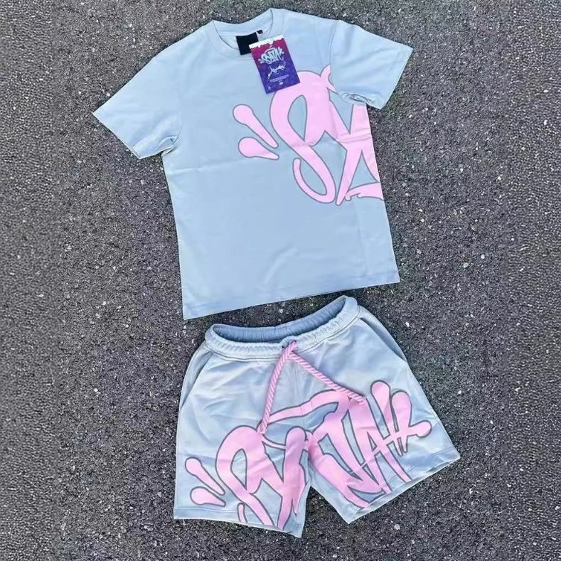Hip Hop Casual Sports Suit with Letter Print for Men and Women