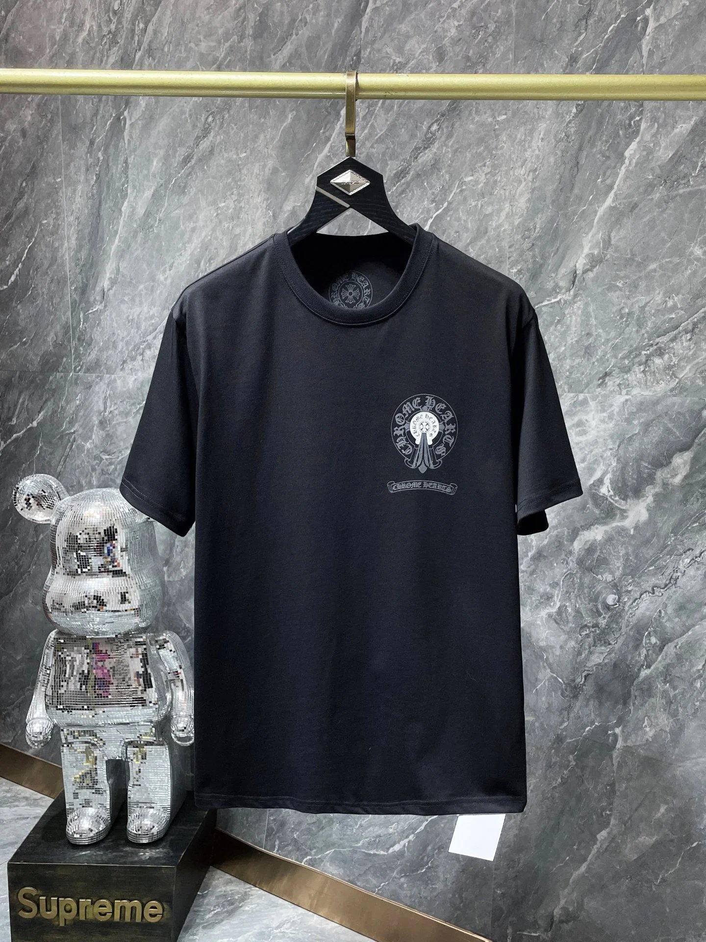 **Version Shadow Horse Hoof Cross Sanskrit Short Sleeve T-Shirt Trendy