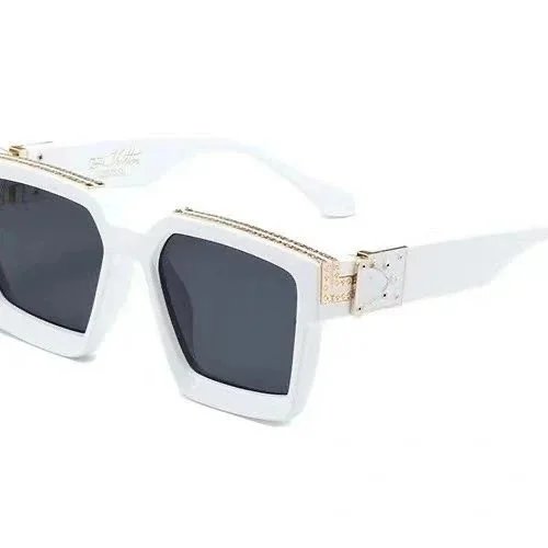 Louis Vuitton 1.1 Millionaires Square-Frame Acetate Sunglasses White Grey (Z1165W)
