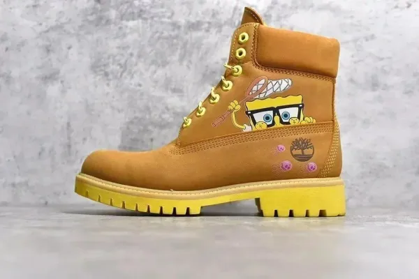 Timberland x SpongeBob SquarePants 6-Inch Premium Boot Wheat Yellow Boots - 1