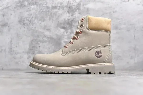 Timberland 6-Inch Premium Boot Beige Suede Boots - 1