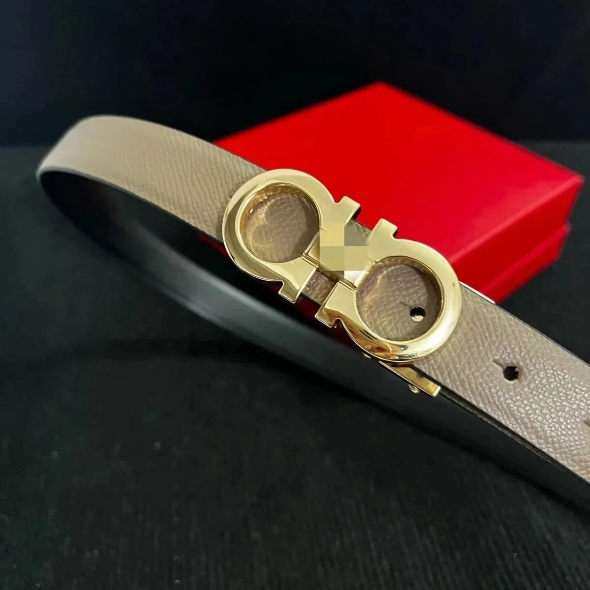 Khaki gold buckle