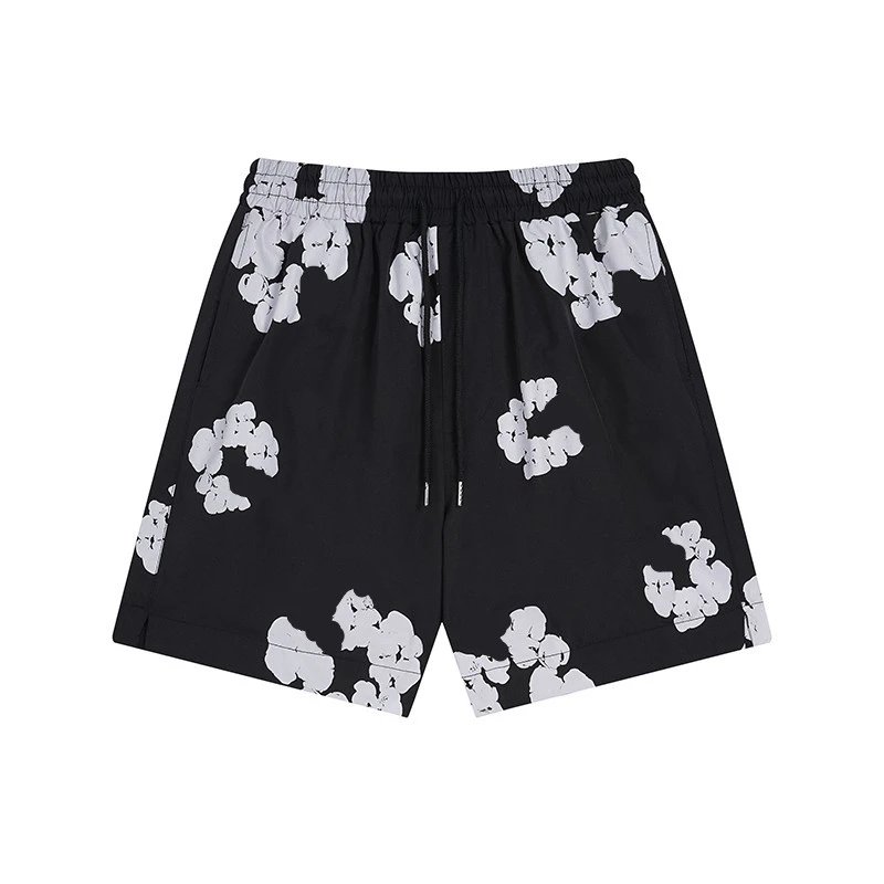 Denim Tears Cotton Wreath Shorts Black