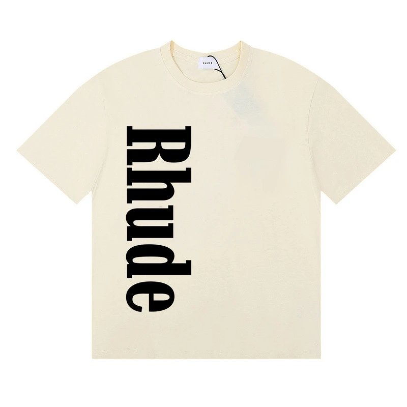 Rhude Vertical Logo T-shirt Off-White