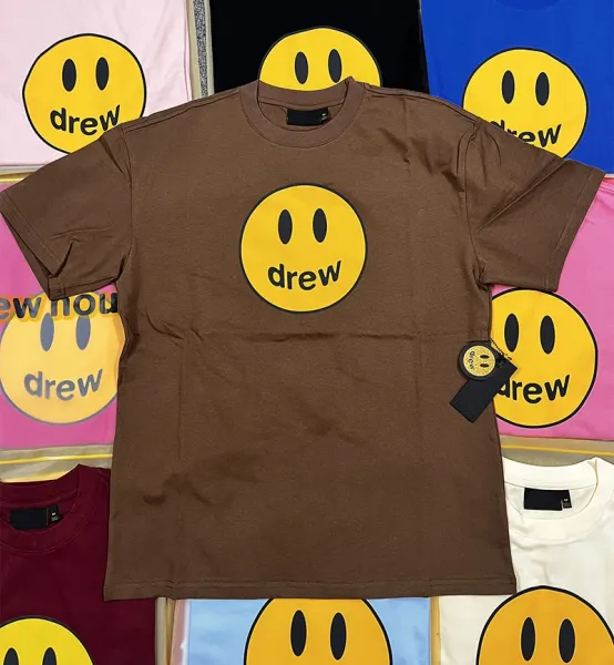 Drew House Smiley Face Logo T-Shirt Blue - 9