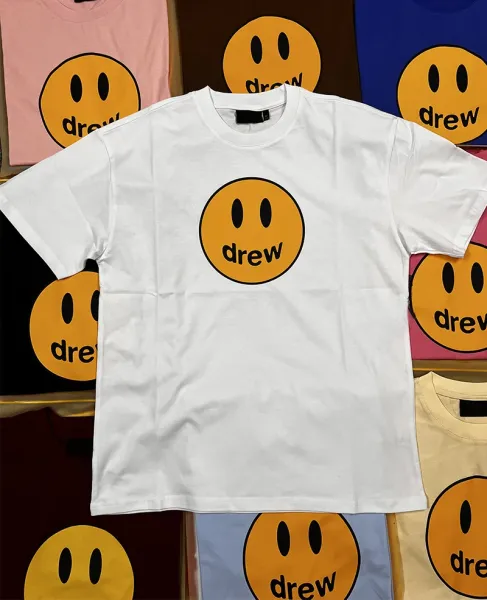 Drew House Smiley Face Logo T-Shirt Blue - 7