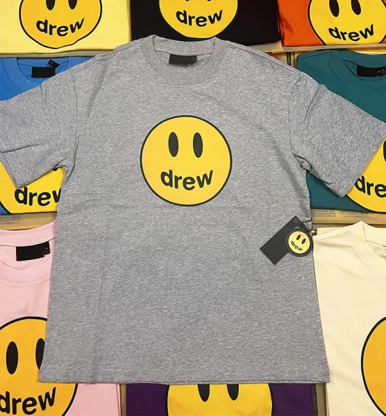 Drew House Smiley Face Logo T-Shirt Blue - 10