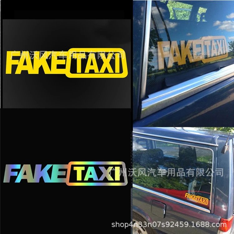 PEGATINA DE COCHE FAKETAXI