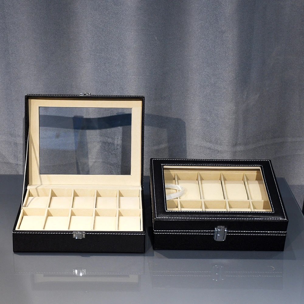 Generic Watch Storage Display Box (10 Slots) Black