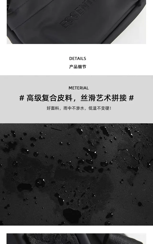 ESSENTIALS Backpacks Minimalist zip-front backpack product detail image 13