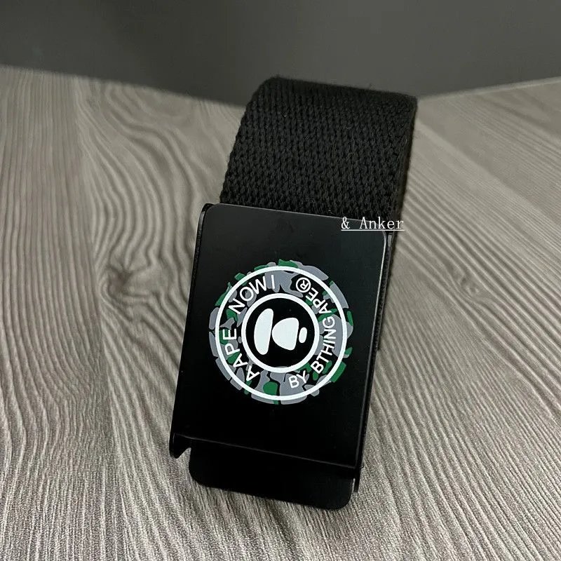 A Bathing Ape x BTHING Belt Black Canvas Belt