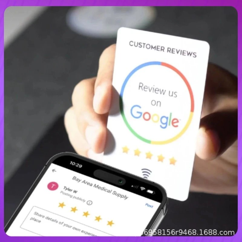 TARJETA NFC- GOOGLE REVIEW