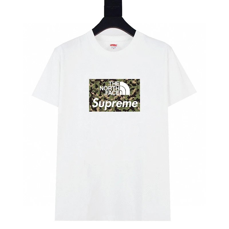 Supreme T-Shirts Graphic Print Crewneck — 608 white