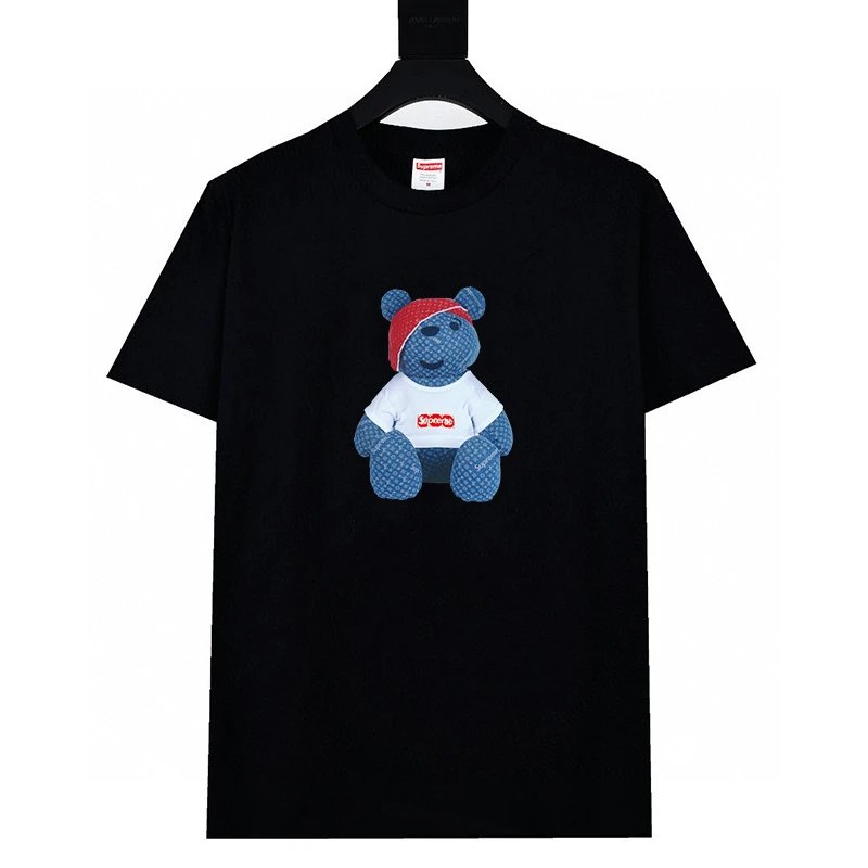 Supreme T-Shirts Graphic Print Crewneck — 607 black