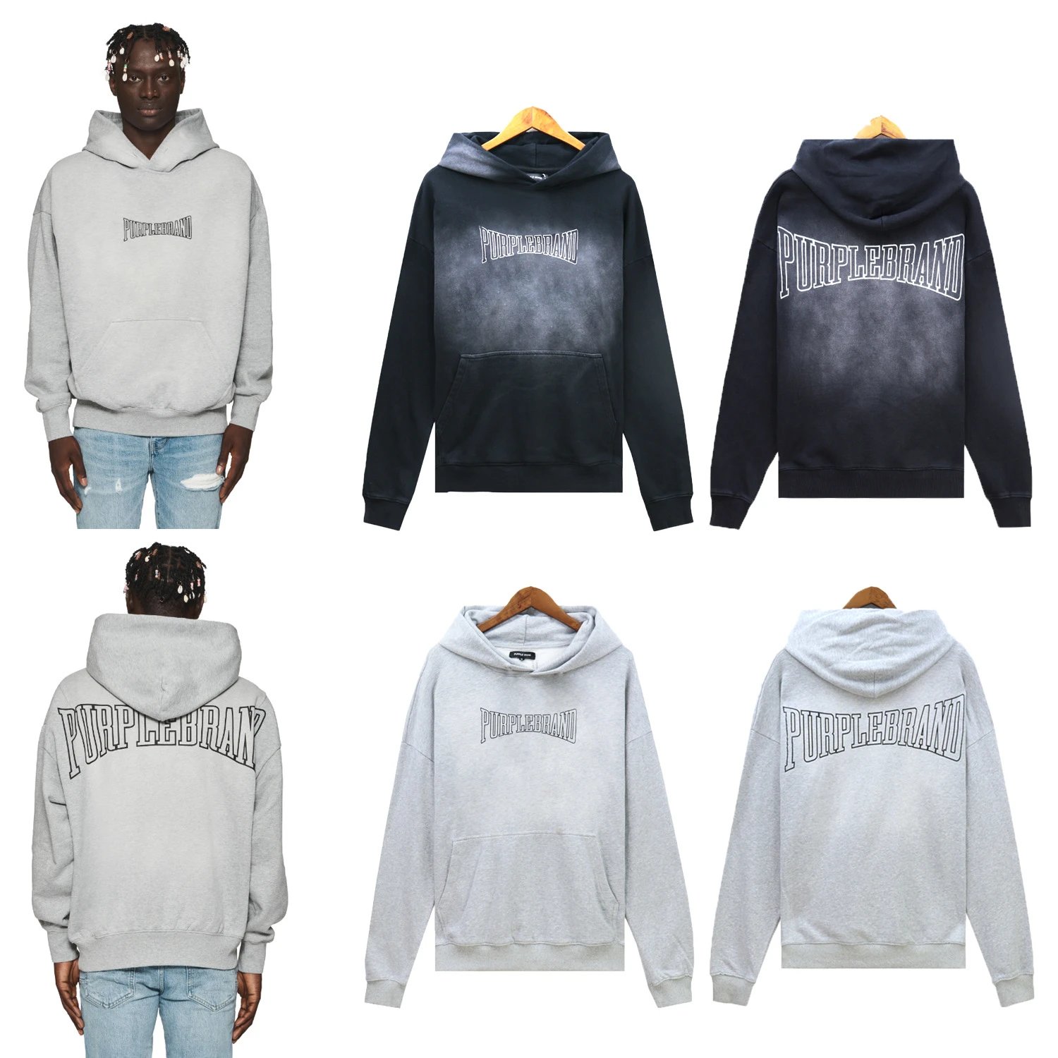 SUDADERA PURPLE BRAND