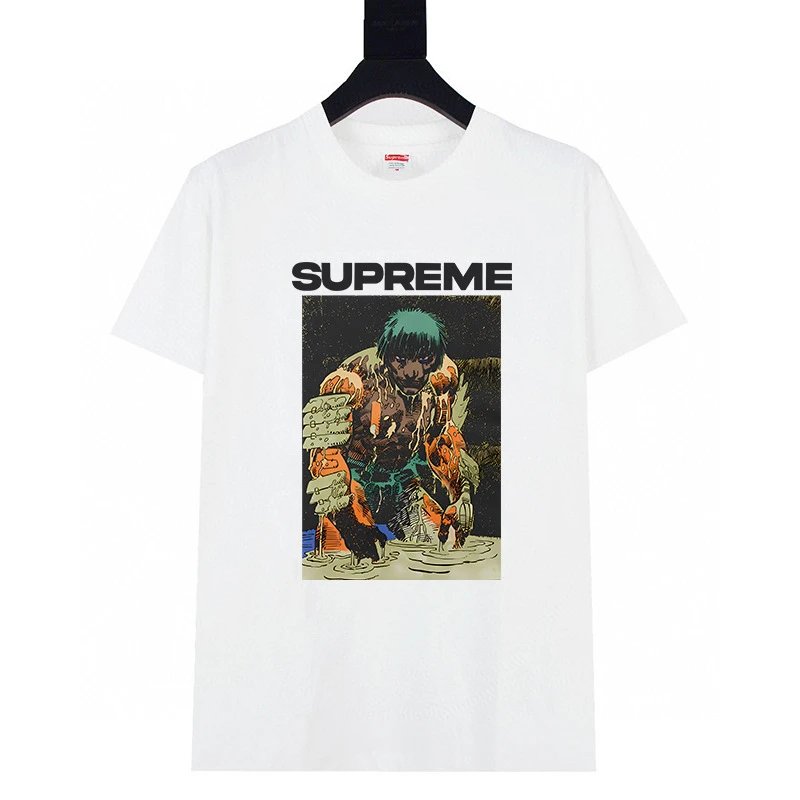 Supreme T-Shirts Graphic Print Crewneck — 606 white
