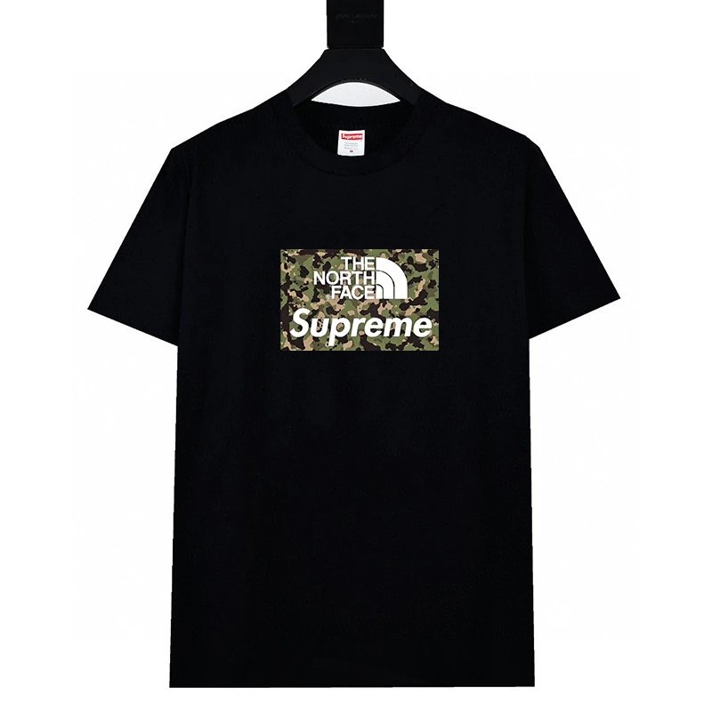 Supreme T-Shirts Graphic Print Crewneck — 608 black