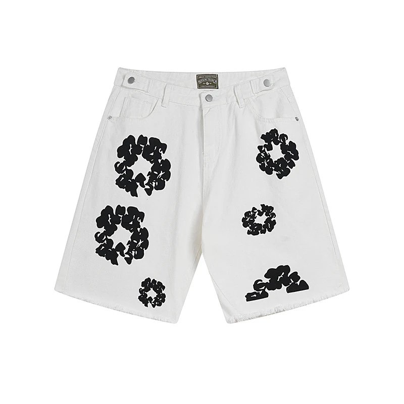 Denim shorts white / S