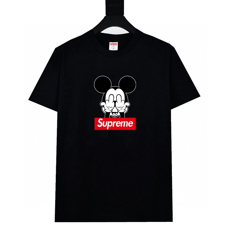 Supreme T-Shirts Graphic Print Crewneck — 609 black
