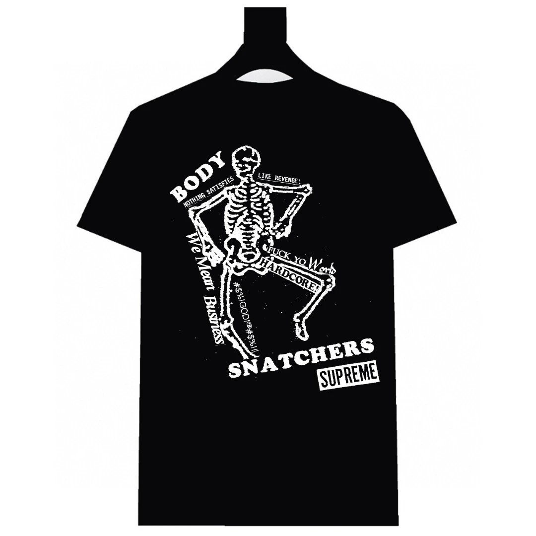 Supreme T-Shirts Graphic Print Crewneck — 611 black