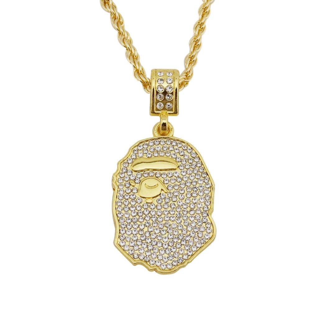 Gold Pendant with 0.3*60cm Twist Chain