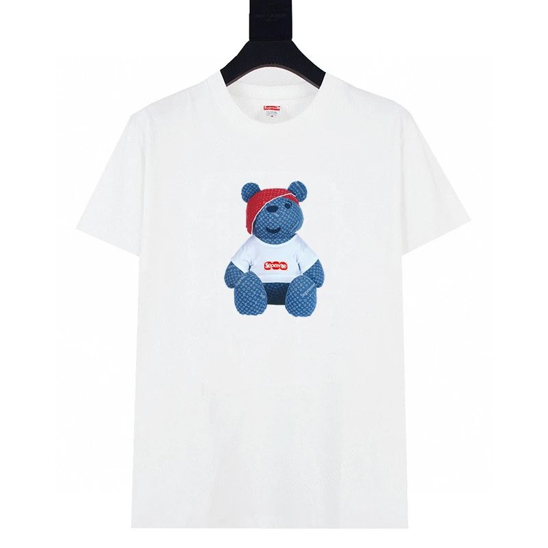 Supreme T-Shirts Graphic Print Crewneck — 607 white
