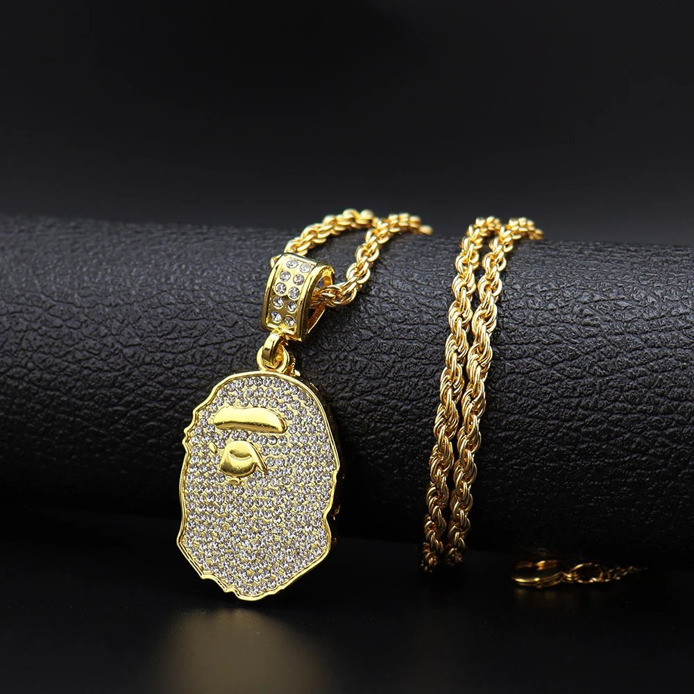 DJ-Yjump01-[DX24-3] Hip Hop Diamond Necklace for Men and Women