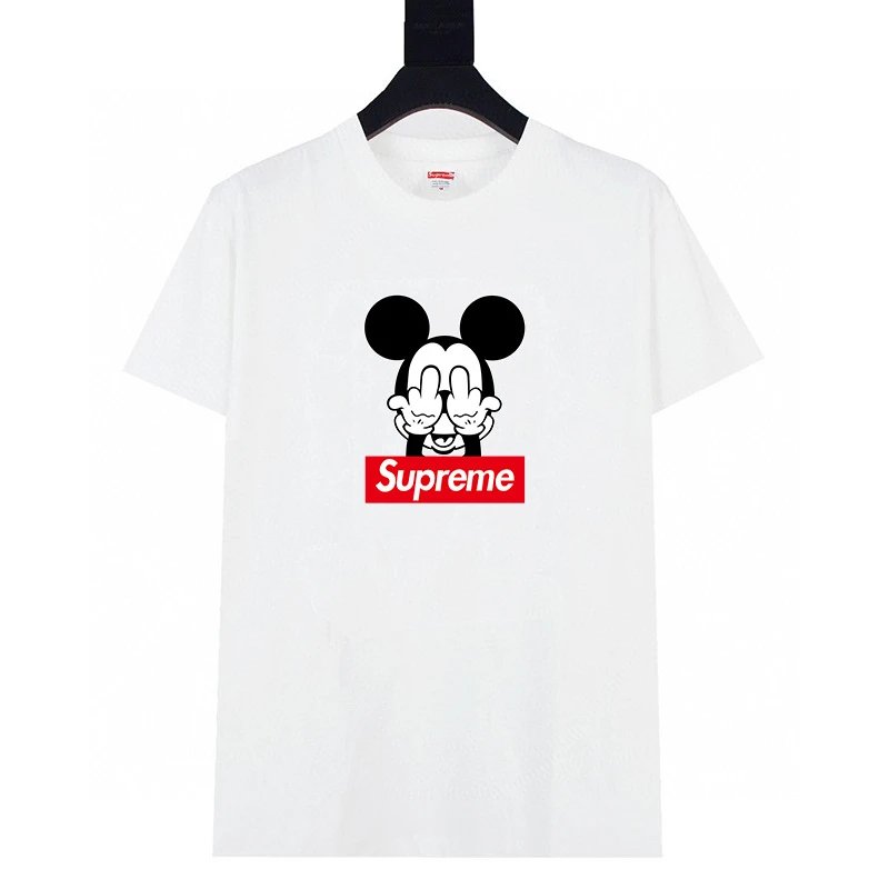 Supreme T-Shirts Graphic Print Crewneck — 609 white