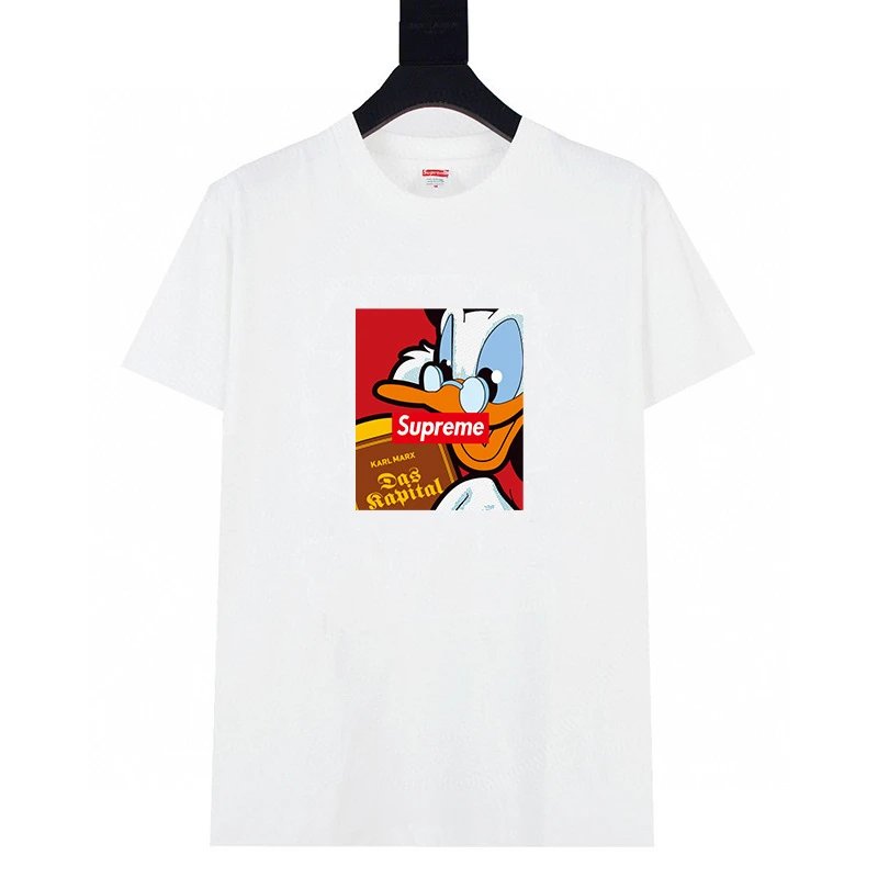 Supreme T-Shirts Graphic Print Crewneck — 610 white