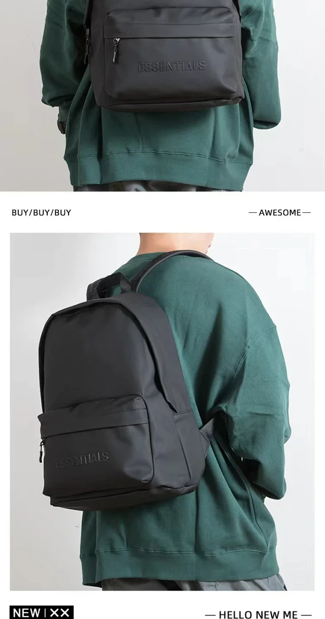 ESSENTIALS Backpacks Minimalist zip-front backpack product detail image 3