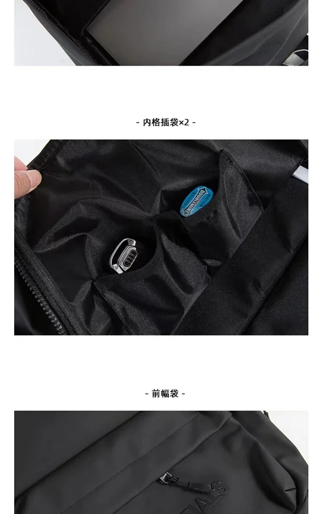 ESSENTIALS Backpacks Minimalist zip-front backpack product detail image 12