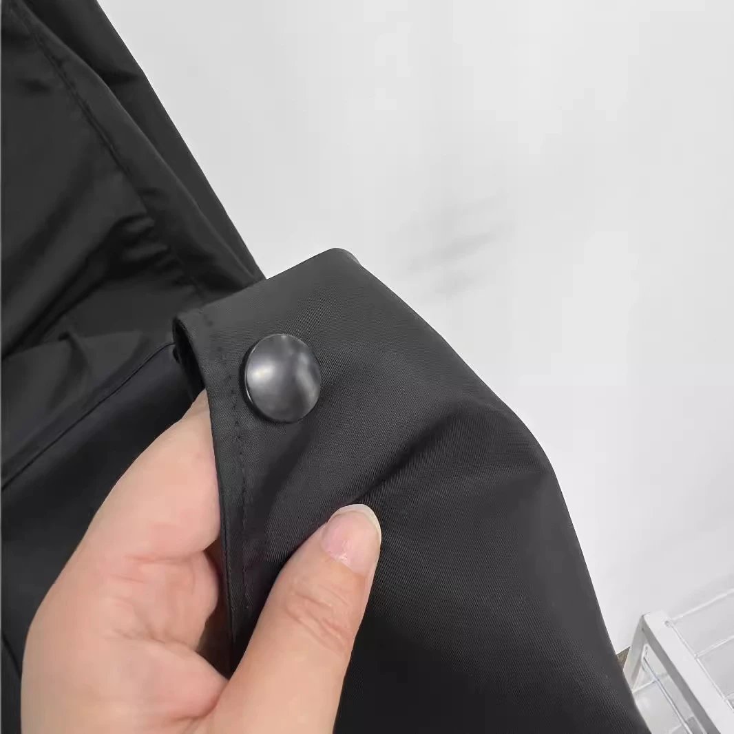 DX106夏季新款金属三角标尼龙短袖休闲男女衬衫开衫 5