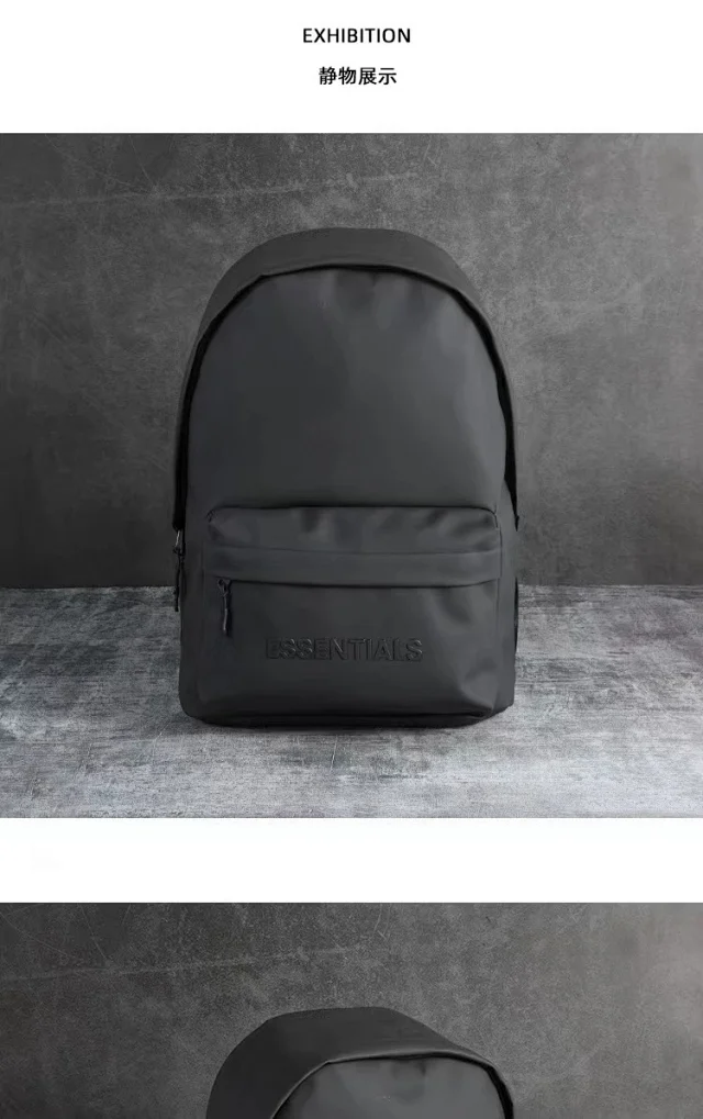 ESSENTIALS Backpacks Minimalist zip-front backpack product detail image 6