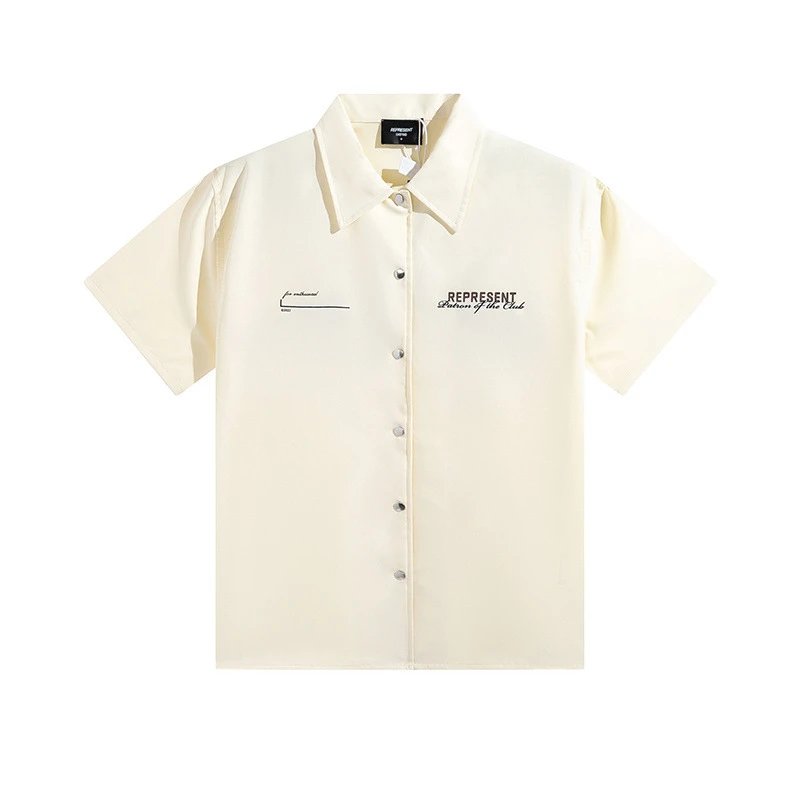 Represent Patron of the Club Short Sleeve Shirt Cream