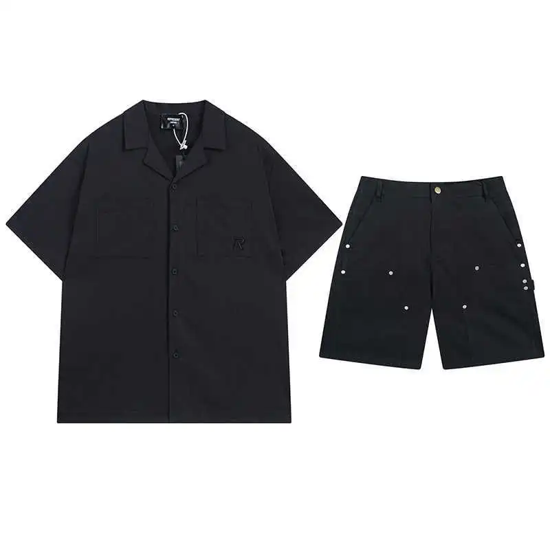 Represent Camp Collar Shirt & Rivet Cargo Shorts Set