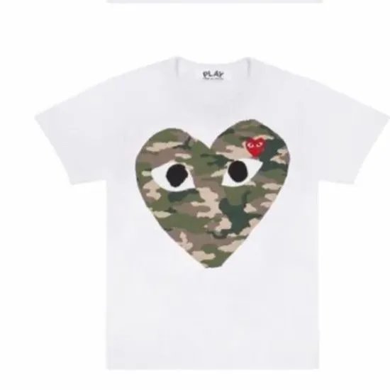 White Camouflage Heart T-Shirt