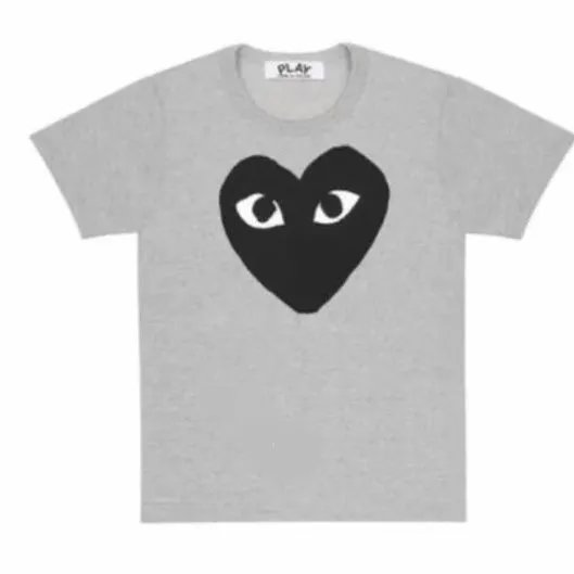 Gray Big Black Heart T-Shirt
